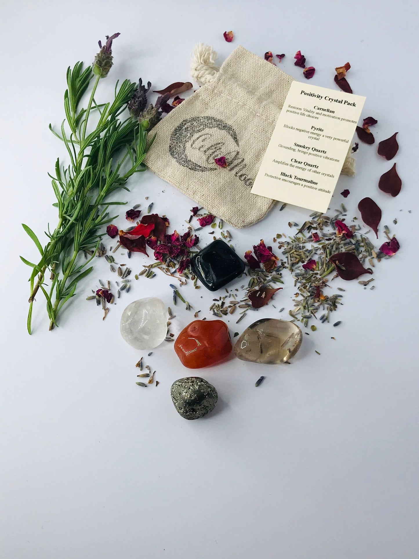 Positivity Crystal Pack, Reiki Charged