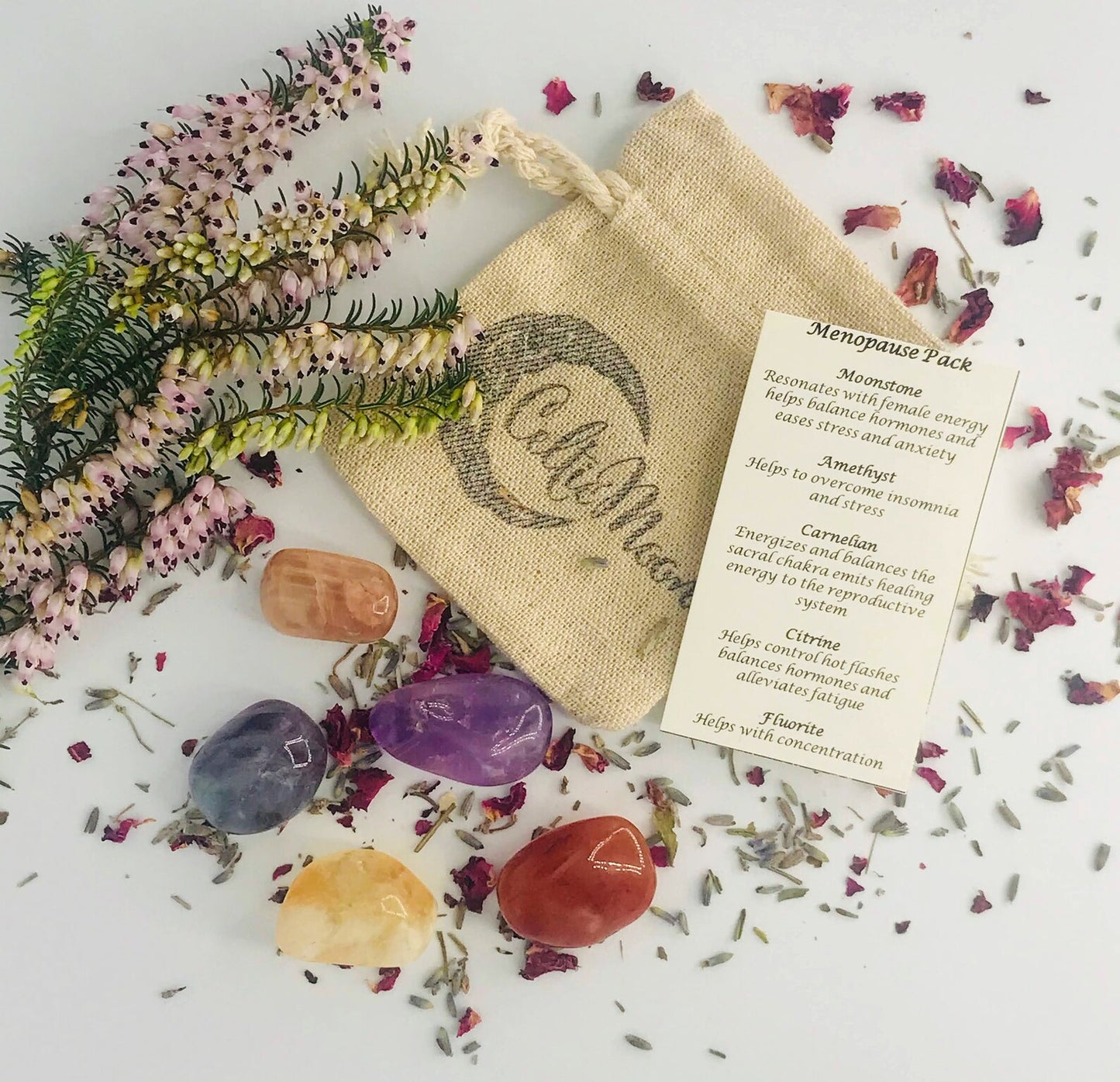 Menopause Support Crystal Pack (Reiki Charged)