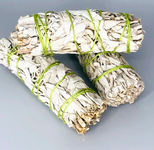 White Sage Smudge Stick, 10 cm long, Ethically Sourced, Smudging and Cleansing