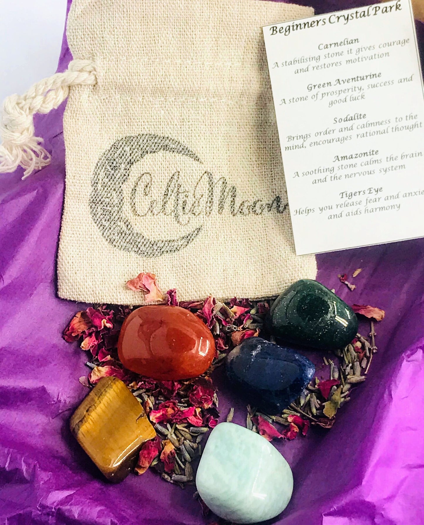 Beginners Crystal Pack, Reiki Charged