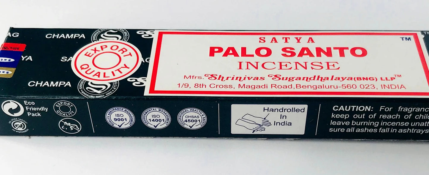 Satya Incense Sticks, Californian White Sage, Spiritual Healing, Palo Santo,Nag Champa